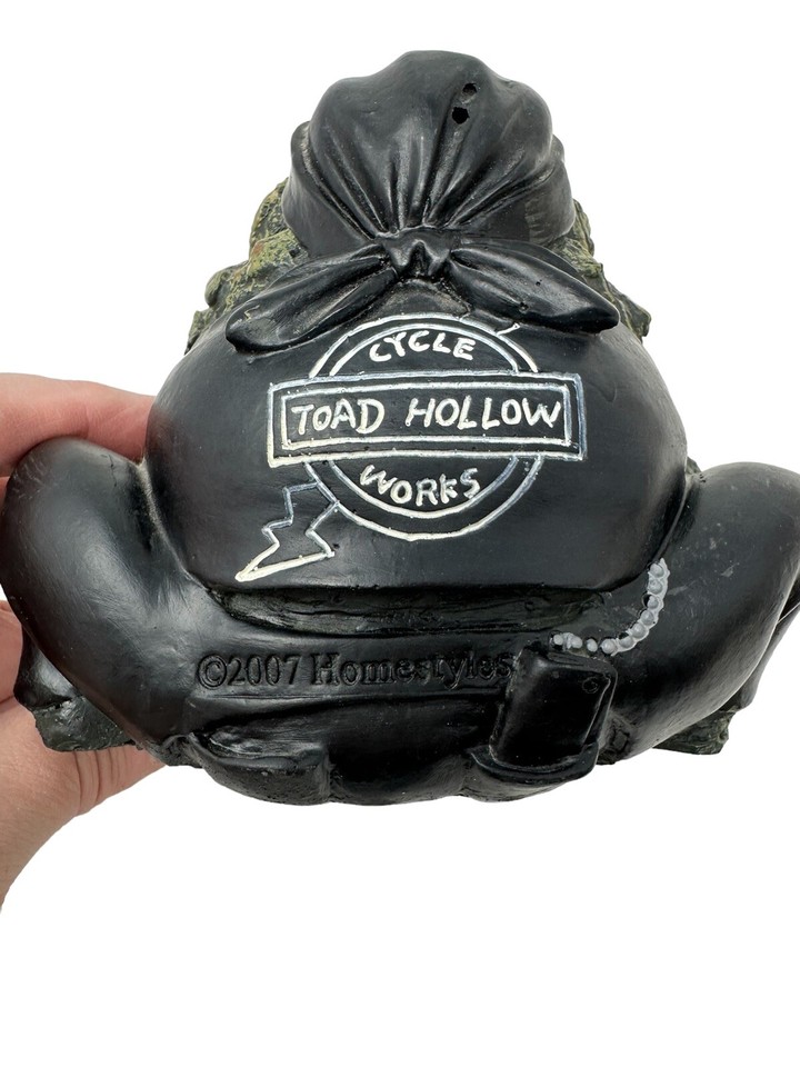 Cycle Works Born to Ride Toad Hollow Sculpture Biker Frog leathers 2007 ...