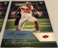 2021 Chronicles Prestige Football Tylan Wallace Oklahoma State Cowboys Rookie