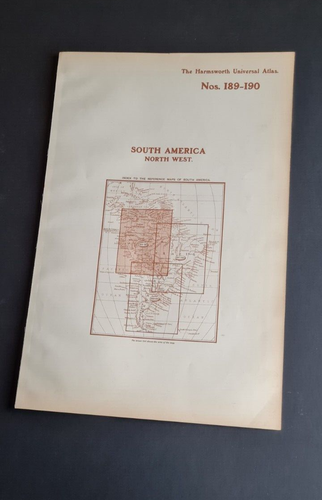 Antike (1907) Landkarte - Südamerika Nordwesten - Bolivien / Peru / Kolumbien - Bild 15 von 15