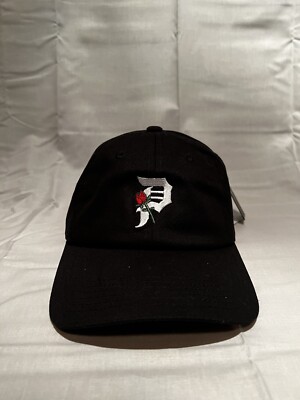 Primitive Brand Cap, Unisex, Black, Embroidered Rose On Brand Name