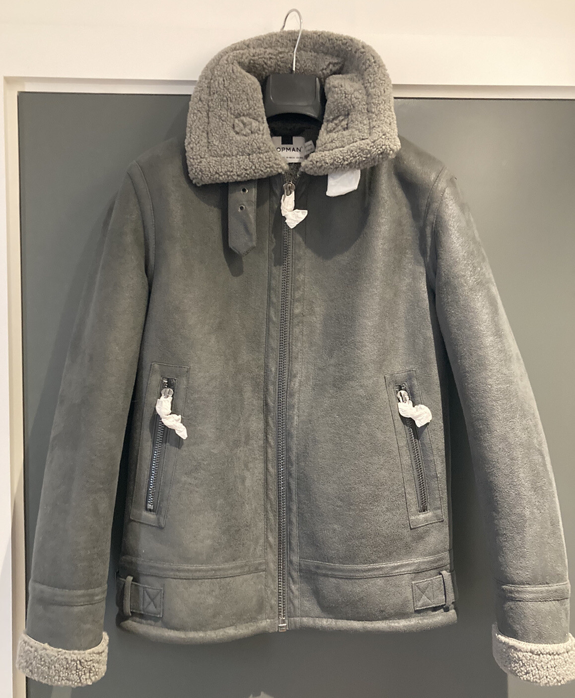 TOPMAN FAUX FUR JACKET | eBay