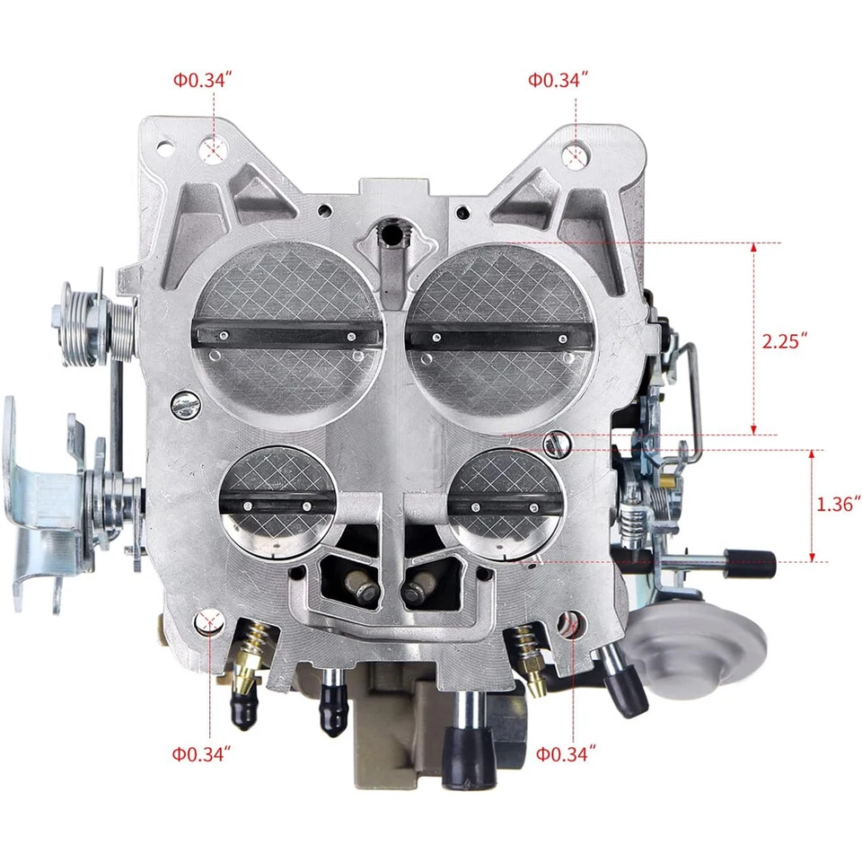 For Chevy GMC 327 350 396 427 454 750CFM Rochester Quadrajet 4 Barrel Carburetor - Изображение 2 из 4