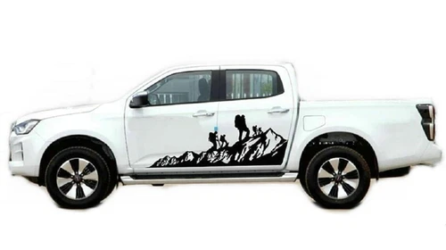 Graphics Mountain Climber Car Sticker For Isuzu D-Max Off Road Side Door Decals - Bild 3 von 9
