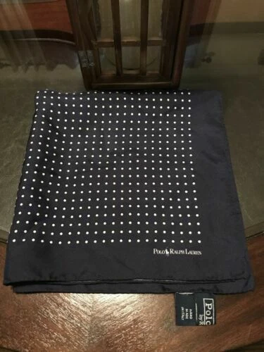 Polo Ralph Lauren Lunares 100% pañuelos de seda para hombres