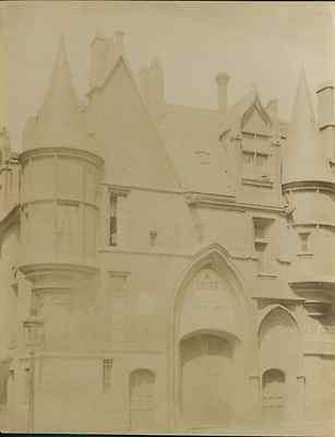 Tirage Albuminé Vintage Limoges Hôtel De Ville Circa 1890 - Format 8x11 Cm, Référence CM5955