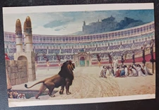 postcard art Jean Leon Gerome: The Christian Martyrs unposted