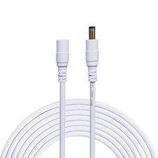 DC Extension Cable 9.8ft 5.5x2.1mm Male to Female for CCTV Power White