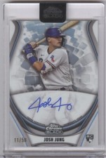 JOSH JUNG 2023 TOPPS CHROME BLACK IVORY RC AUTO #WCA-JJ 11/50 + BONUSES! RANGERS