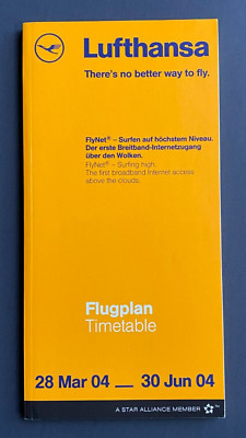 Lufthansa Timetable Effective March 28, 2004