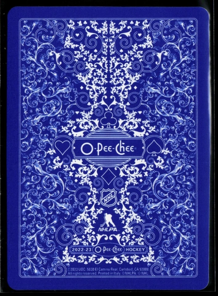 2022-23 O-Pee-Chee Playing Cards Dylan Larkin #3SPADES - Image 2 of 2