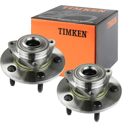 Timken Front Wheel Bearing Hubs Pair New For 2002 2003-08 Dodge Ram 1500 No ABS