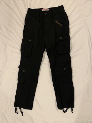 Vintage Lu Dao Jing Ying Military Cargo Multi Pocket Fatigue Pants 