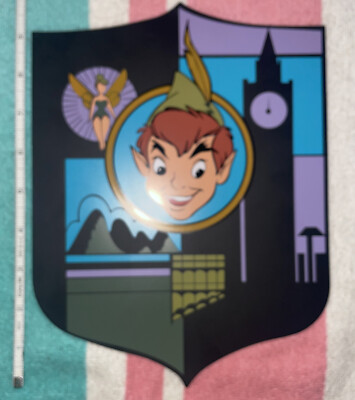 Peter Pan's Flight Limited Edition Metal Sign Shield WALT DISNEY FANTASYLAND