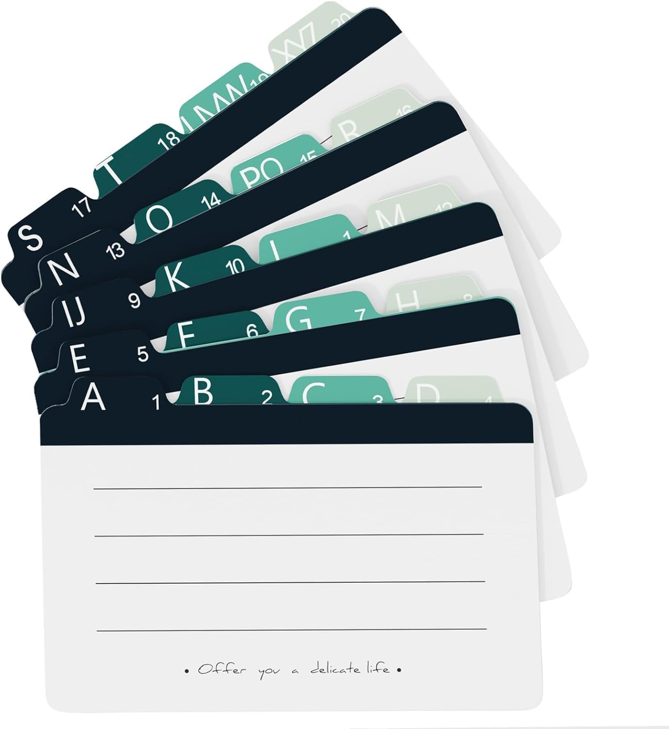 Index Card Dividers 3 X 5 Inches Alphabetical Tabbed Index Cards Guides Colored