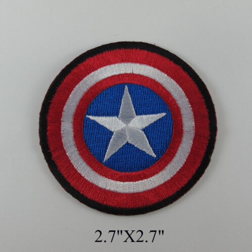 Lot 2Pcs Marvel Comics Captain America Movie Embroidered Iron on Patch  - Picture 1 of 2