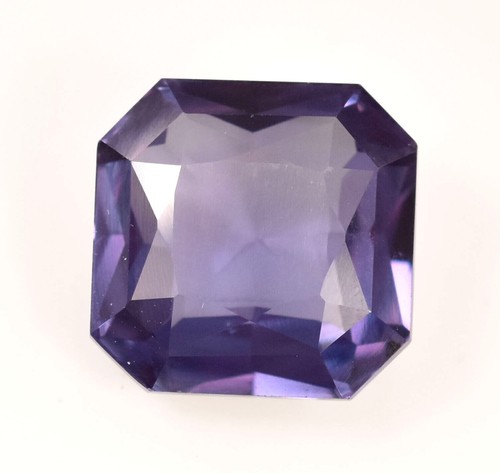9.40 Ct Color Change Purple to Blue Alexandrite Square Cut Gemstone Certified  - Picture 3 of 5