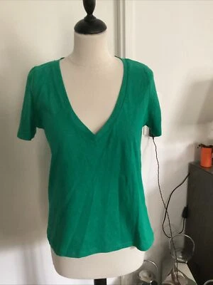 Tee-shirt SWEEWE taille M 100% lin vert très bon état - Photo 1/4