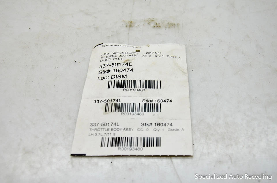 Infiniti M37 2012 carrocería del acelerador Foto 4 de 4