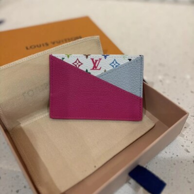 Louis Vuitton x Takashi Murakami Criss-Cross Card Holder - Kawaii pink