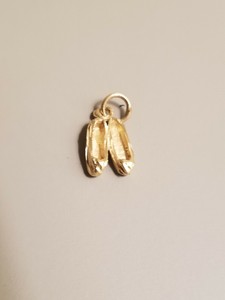 gold ballerina slippers