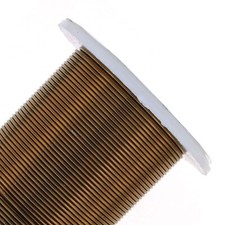 BeadSmith Tarnish Resistant Antique Brass 1/2 Hard 20 Gauge Wire 15 Yard Spool
