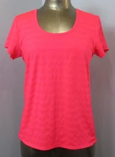 NWT Active Life Pink Shirt Womens Size L Chest 36 Moisture Wicking SS 230-32402