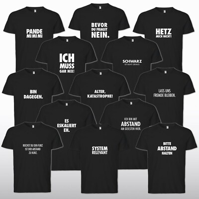 Sprüche T-Shirt Fun Ironie Sarkasmus lustig witzig Job Arbeit Corona
