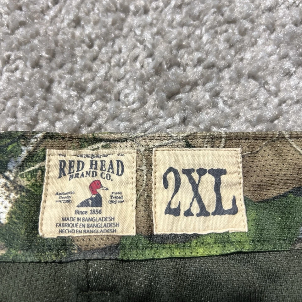 Men’s Red Head Camo Hunting Cargo Shorts Size 2XL Mesh Realtree EUC 42x11 - Image 2 of 4