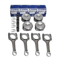 4X MAHLE OEM pistons STD and Genuine Connecting Rods Φ23mm for AUDI Q5 A4 2.0T