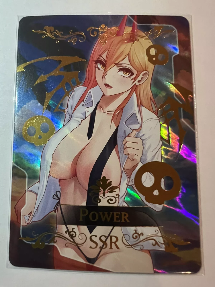 POWER Chainsaw Man SSR Goddess Story Anime Waifu Card Girl Foil Doujin ACG