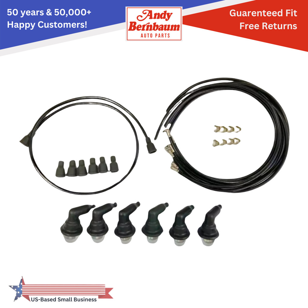 For 1929-1954 DeSoto Chrysler 6 Cyl Engine Spark Plug Wires & EverDry Boots Kit
