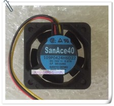 SANYO 109P0424H6D22 24V 0.07A 40 40 20 4CM 3-Wire Cooling Fan