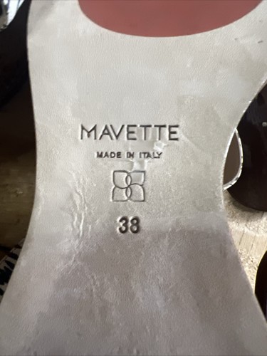 Mavette Platform Espadrille Sandals Size 38 EU 7.5 U.S. EUC Cork Made In Italy - Picture 17 of 20