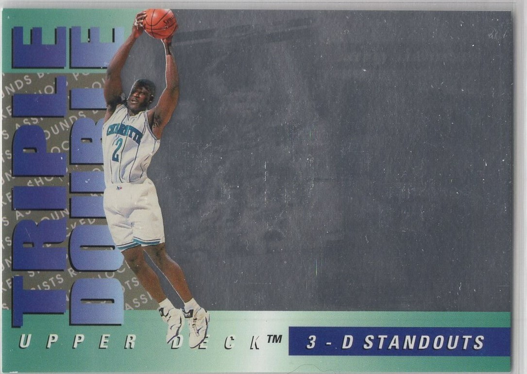 1993-94 Upper Deck Triple Double 3D Standouts Larry Johnson #TD7