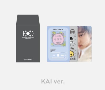EXO 13TH DEBUT ANNIVERSARY OFFICIAL GOODS MD LUCKY CARD SET +