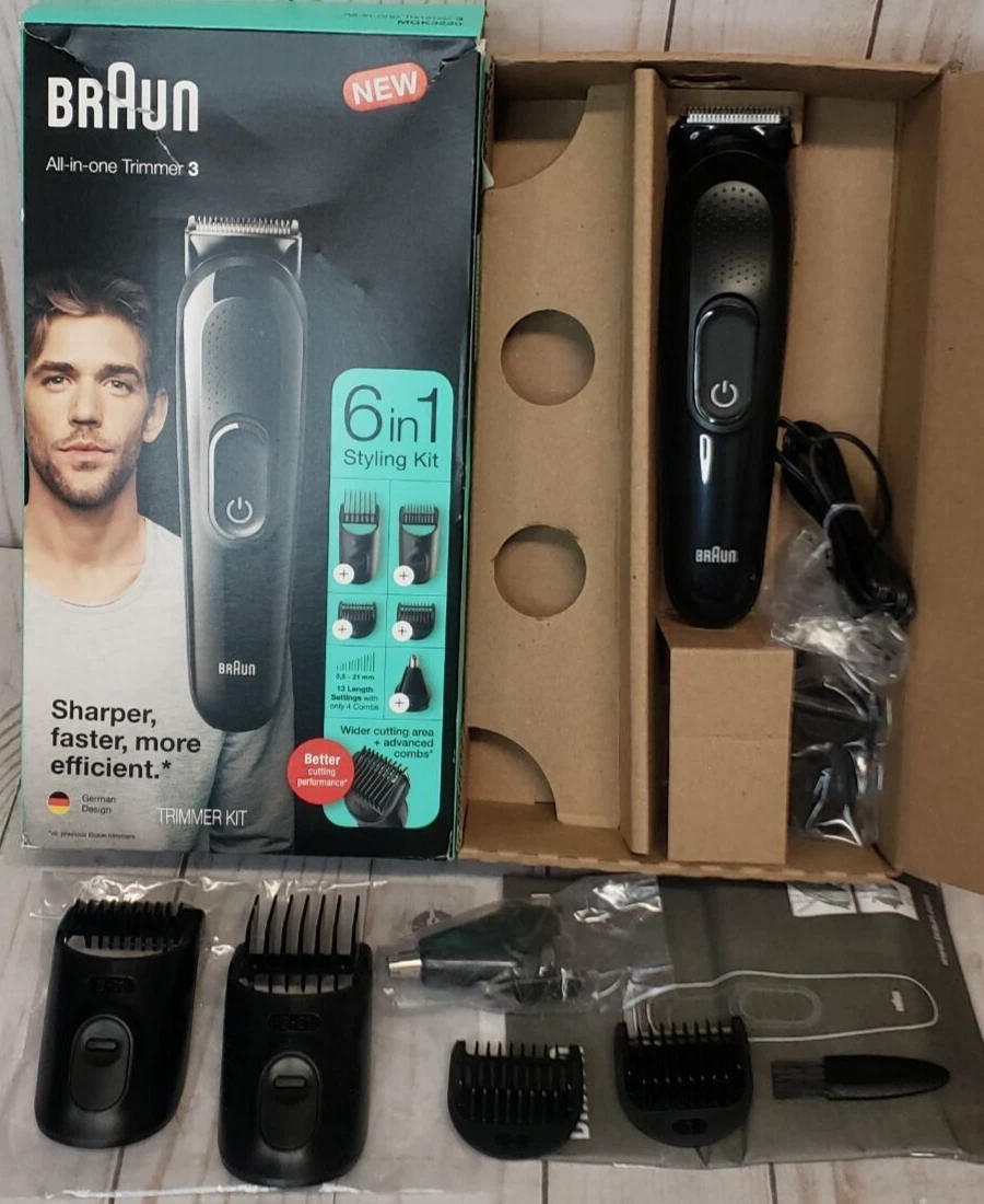 Braun MGK3220 6-in-1 Styling Kit Beard Trimmer & Body Groomer 69055888131