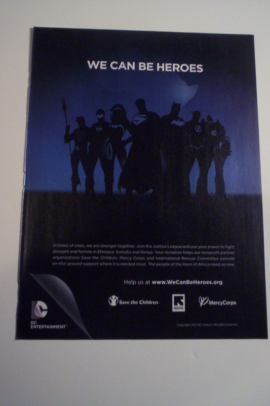 DC Superhero advertisement EW 2012 NM