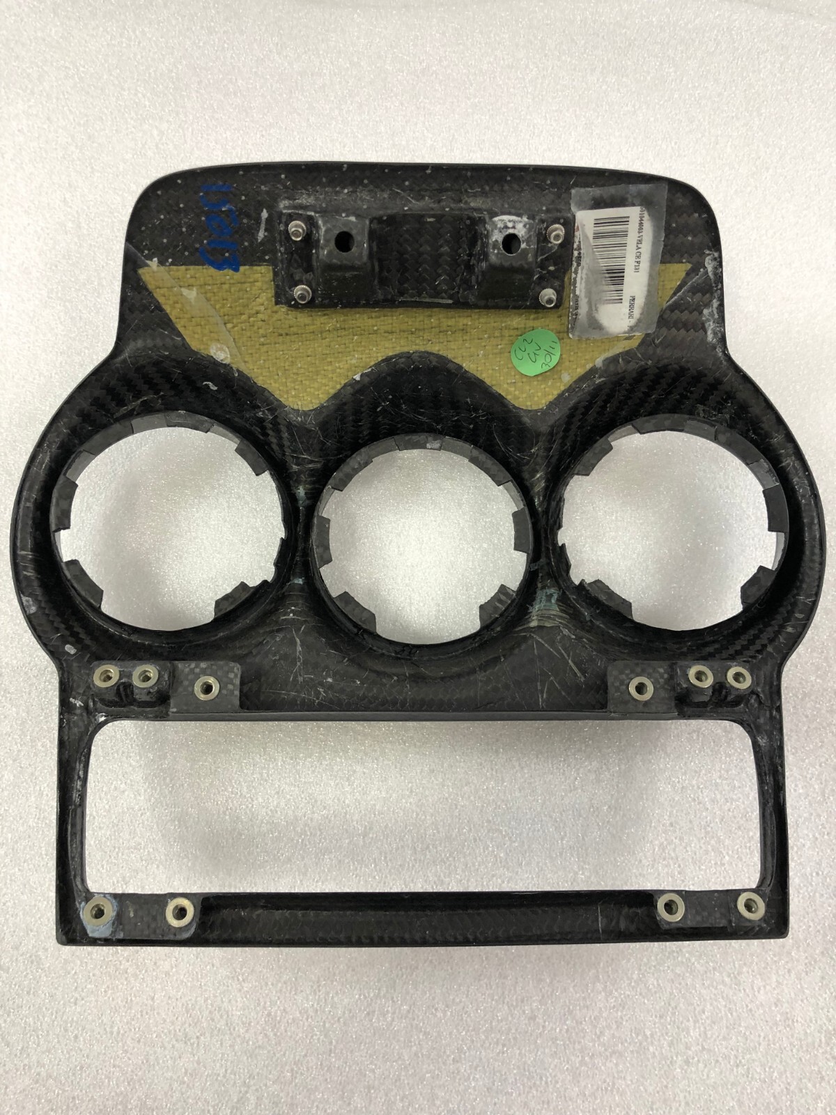 Ferrari F430, Carbon Fiber Center Radio Dash Bezel, Used Aftemarket P/N 68648300