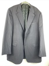 Austin Reed Mens Navy Blue 44-L  Suit Jacket Dillards London England 6 Pockets