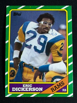 1986 Topps Football Eric Dickerson #78 St. Louis Rams RB HOF 5