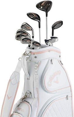 Callaway Womens Reva 9 Piece Golf Set Rosegold Genuine Callaway Womens Reva 9 Piece Golf Set Rosegold Genuine