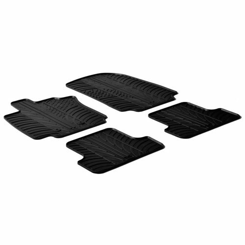 Rubber Car Mats GL 0041 Set di Tappetini in Gomma 4 Pezzi (A4V)