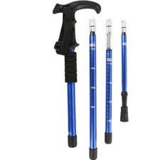 Trekking Sticks Walking Outdoor Hiking Poles Adjustable Cane Anti-Shock Sticks