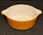 Vintage PYREX 472 1.5 Pint Solid Orange Casserole Dish Ovenware Made in USA
