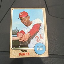 1968 Topps Tony Perez #130 – Cincinnati Reds HOF – Vintage Baseball