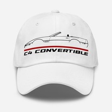 Premium Dad Hat For Chevrolet Corvette C4 Convertible Car Fans Cap Birthday Gift