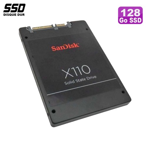 SSD 128Go 2.5 " Sandisk X110 SD6SB1M-128G-1001 SSD0E38434 00FC109 SSD0A11863