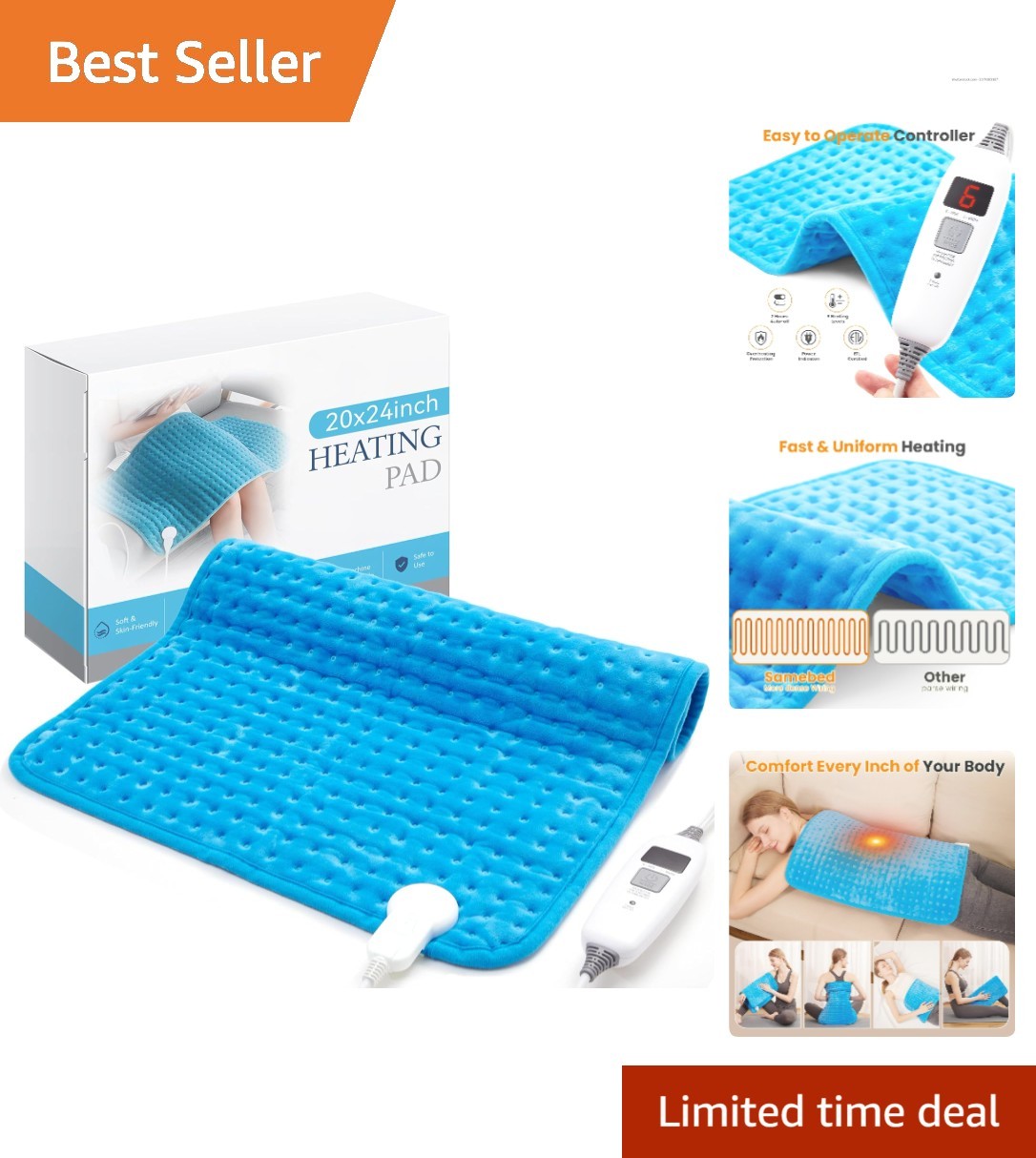 - Machine Washable, 20"x24", For Relaxation