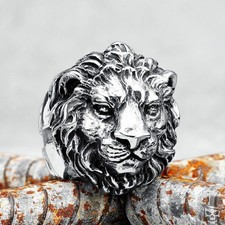 Anillo punk del Rey León del Bosque de Sculpt Rings™ en acero inoxidable...