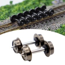 2 Pieces Metal DC Wheels Metal Wheels for 1:160 Model Train DIY Accessory